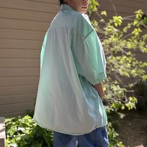 Steve’s jeans mint green big pocket shirt